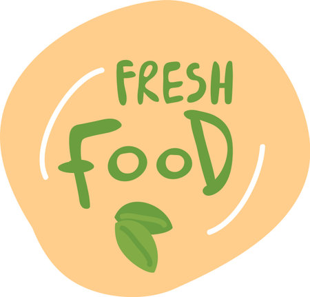 Kids Menu Fresh Food Logoのイラスト素材