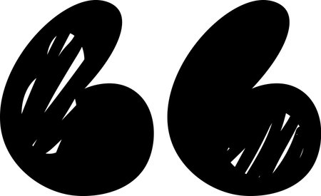 Hand Drawn Quote Marksのイラスト素材