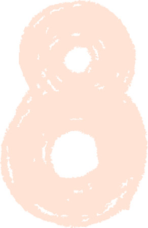 Eight Digit Chalk Board Alphabetのイラスト素材