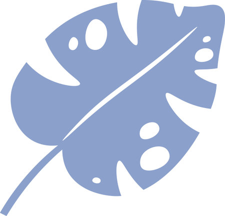 Monstera Leaf Silhouetteのイラスト素材
