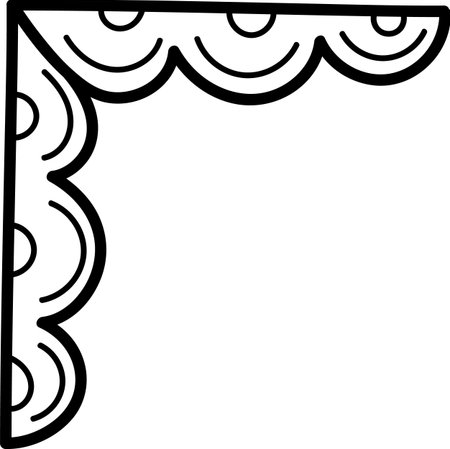Decorative Corner Borderのイラスト素材