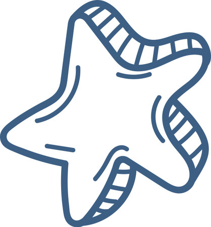 Hand Drawn Star Doodleのイラスト素材