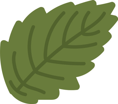 Leaf with Bold Outlineのイラスト素材