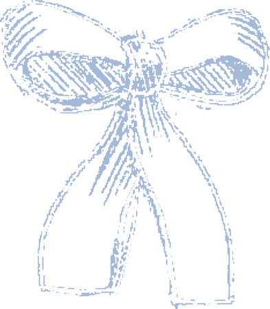 Hand-Drawn Bow Sketchのイラスト素材