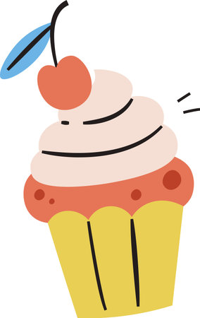 Cupcake with Cherry on Top