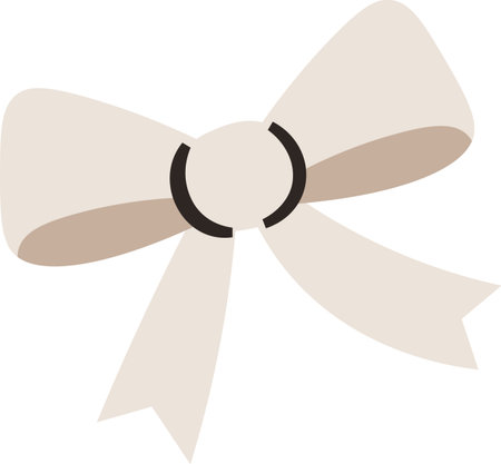 Elegant Bow with Ribbonのイラスト素材