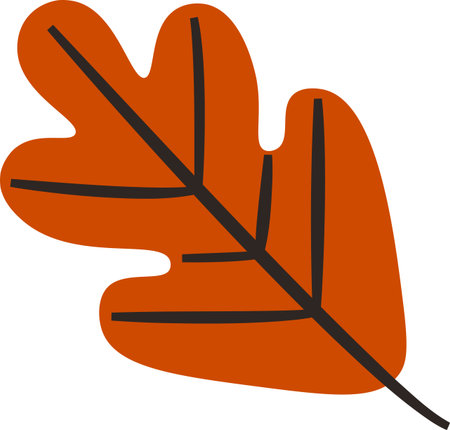 Autumn Leaf Cartoonのイラスト素材