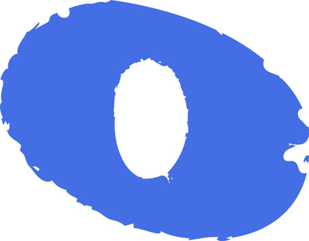 Brush Stroke Oval Shapeのイラスト素材
