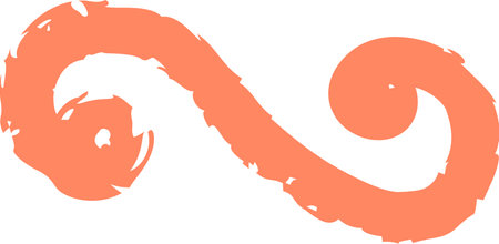 Abstract Swirl Brush Strokeのイラスト素材