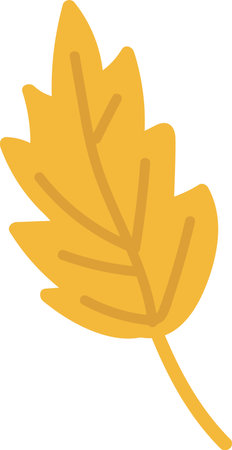 Cartoon Oak Leafのイラスト素材