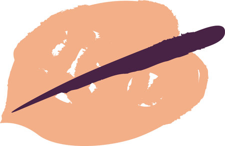 Hand Drawn Crayon Abstract Leafのイラスト素材