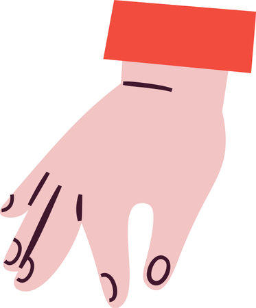 Abstract Human Handのイラスト素材