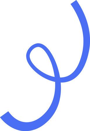 Curved Abstract Line Artのイラスト素材