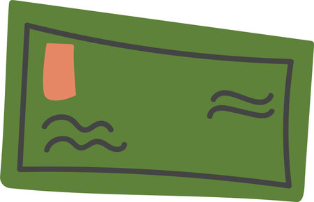 Envelope with Postage Stampのイラスト素材