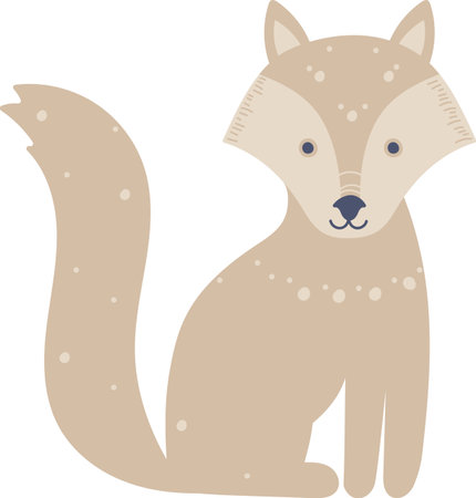 Hand Drawn Wolfのイラスト素材