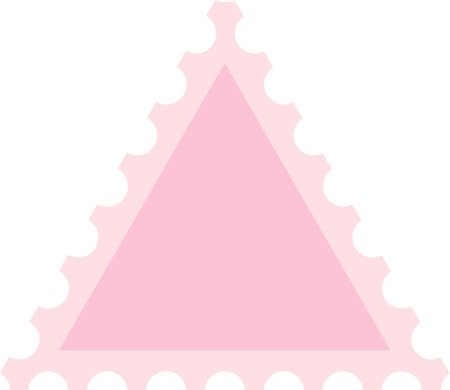 Triangle Shaped Postage Stampのイラスト素材
