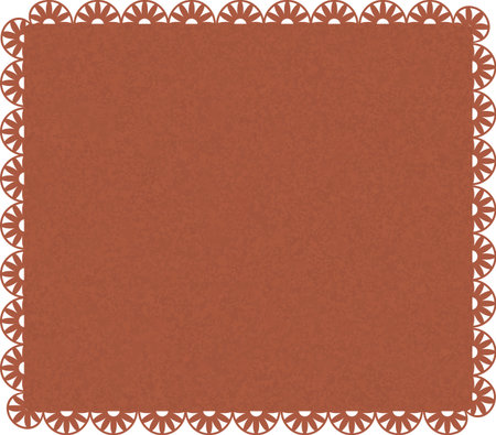Lace Border Paper Frameのイラスト素材