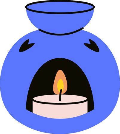 Aromatherapy Candle Holderのイラスト素材
