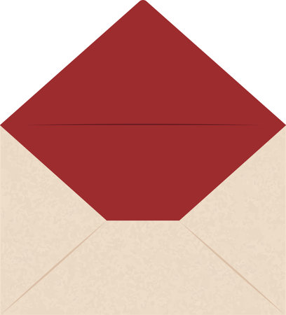 Open Paper Envelopeのイラスト素材