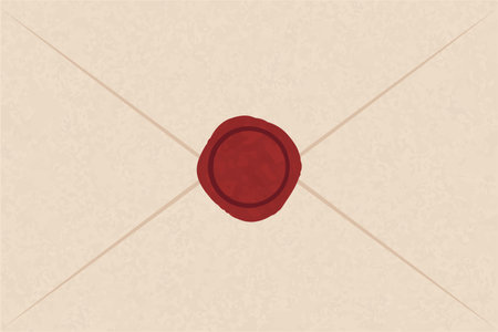 Vintage Envelope With Wax Sealのイラスト素材
