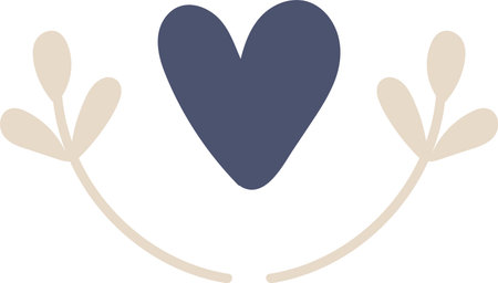 Heart with Branchesのイラスト素材