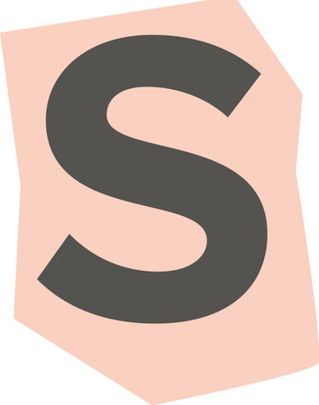 Bold Letter S Monogramのイラスト素材
