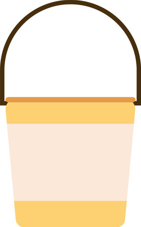 Bucket With Handle Household Cartoonのイラスト素材
