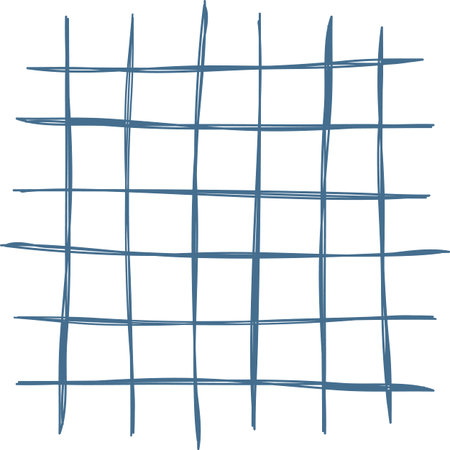 Grid Handdrawn Sketch Line Art