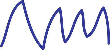 Scribble Wave Line Doodleのイラスト素材