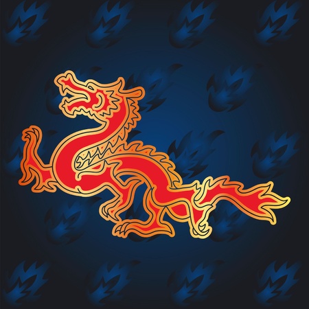 Vector Dragonのイラスト素材