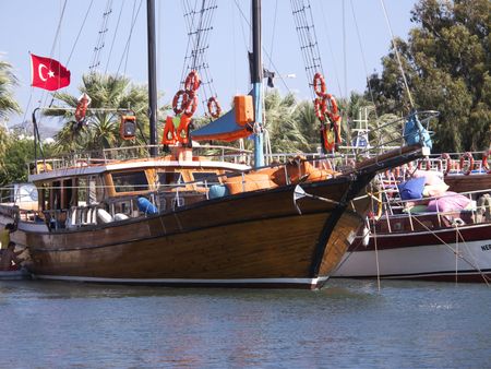 sailboat in Turkey Bodrumの写真素材