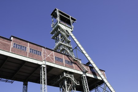 The headframe of the mine at George Willroth - Germanyの写真素材