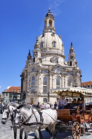 frauenkirche in dresden - germanyのeditorial素材