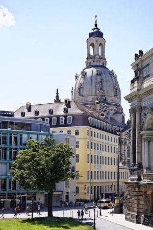 frauenkirche in dresden - germanyのeditorial素材