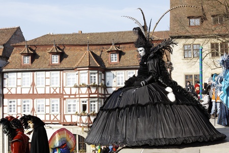 Hallia VENEZIA - Carnival event in the Old Town Hall Schwaebisch 12 02 2012のeditorial素材