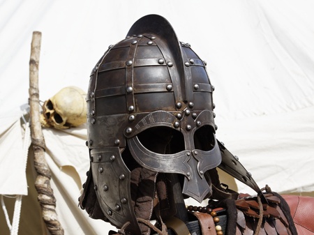 Medieval castle festival - Helmetの写真素材