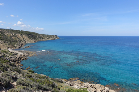 Blue sea - North Cyprusの写真素材