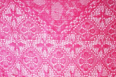 Texture of of beautiful pink lace, close-upの写真素材