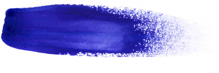 Brush stroke, abstract blue watercolor vector detail for design isolated on white backgroundのイラスト素材