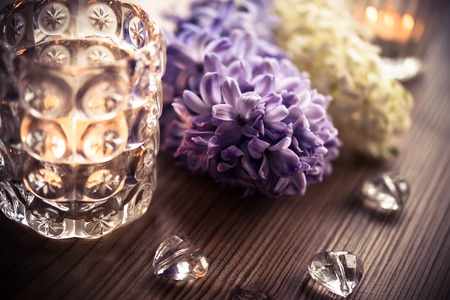 Beautiful wedding night decorationsの写真素材