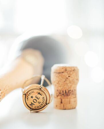 ODESSA, UKRAINE - January 30 2018: Moet & Chandon Champagne corkのeditorial素材
