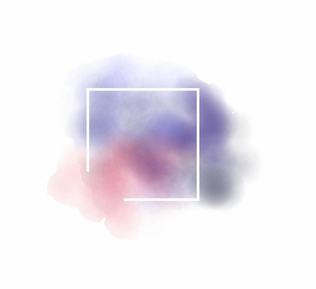 Abstract watercolor logo template on white background isolatedの写真素材