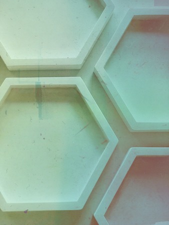 Abstract geometric backgraond with hexagonal patternの写真素材