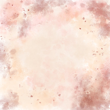 Warm Brown and Beige Watercolor Abstract Background with Organic Texture and Soft Beige Gradient for Creative Design Projectsの写真素材