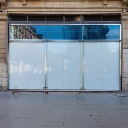 City Street Storefront Mockup, Local Shop Front Facade Template, Small Business Branding Showcase for Designersの素材
