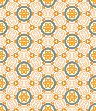 Abstract ethnic seamless surface pattern, repeatable design for fabric or wallpaper, geometric tile...