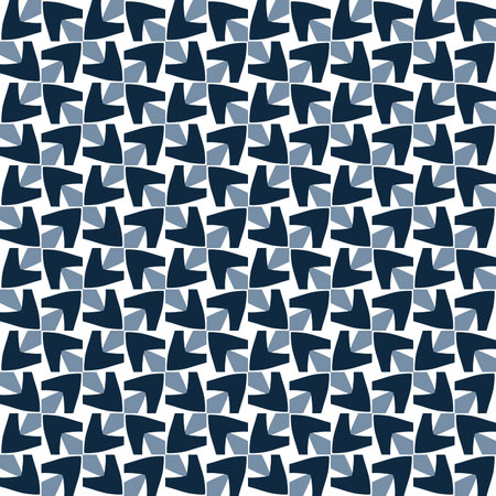 Seamless repeating raster pattern in a bold mid-century modern style, featuring vertical wavy...