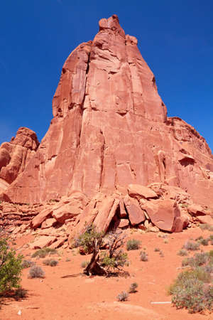 Utah Desert, Arches National Park, Utah, USAの写真素材