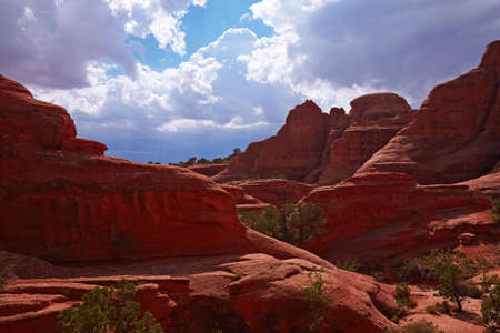 Red Desert, Arches National Park, Utah, USAの写真素材