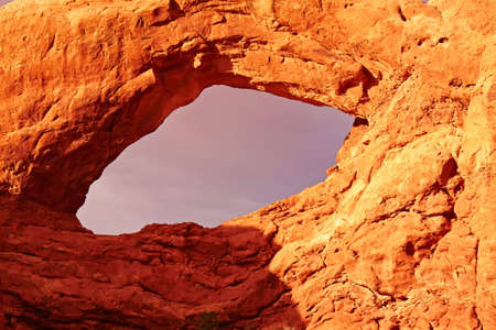 Red Desert at Sunset, Arches National Park, Utah, USAの写真素材